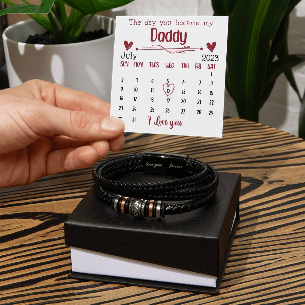 Daddy To Be Bracelet - First Time Dad Father's Day - Soon To Be Dad - Baby Shower - Expectant Dad - New Dad Gift From Wife