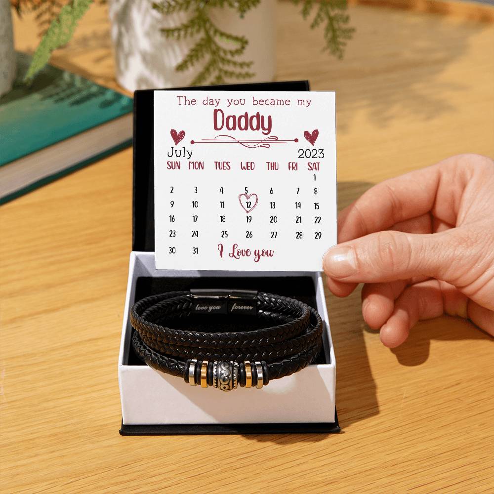 Daddy To Be Bracelet - First Time Dad Father's Day - Soon To Be Dad - Baby Shower - Expectant Dad - New Dad Gift From Wife