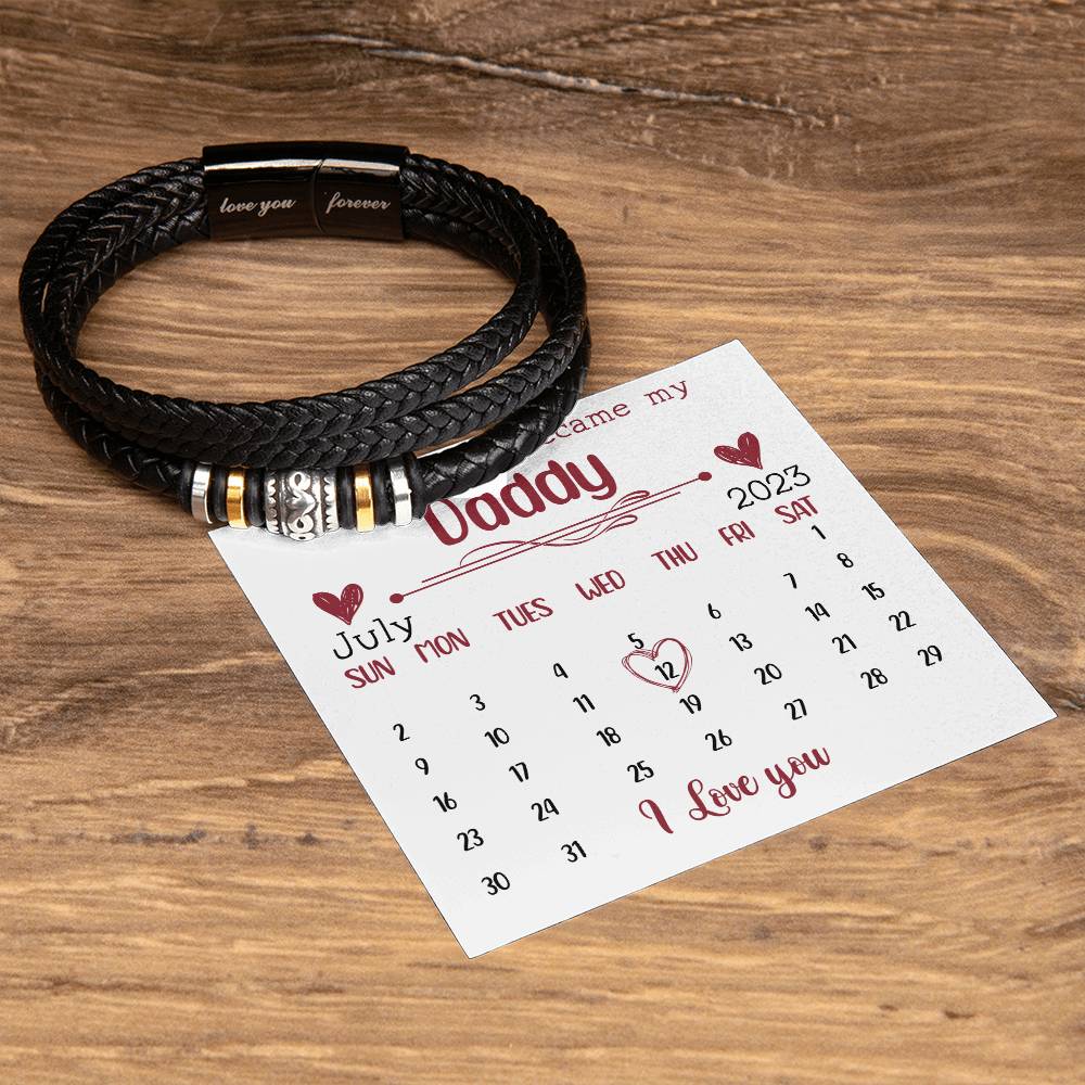 Daddy To Be Bracelet - First Time Dad Father's Day - Soon To Be Dad - Baby Shower - Expectant Dad - New Dad Gift From Wife