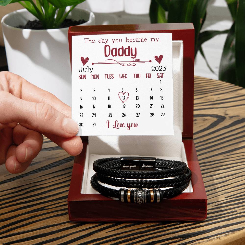 Daddy To Be Bracelet - First Time Dad Father's Day - Soon To Be Dad - Baby Shower - Expectant Dad - New Dad Gift From Wife
