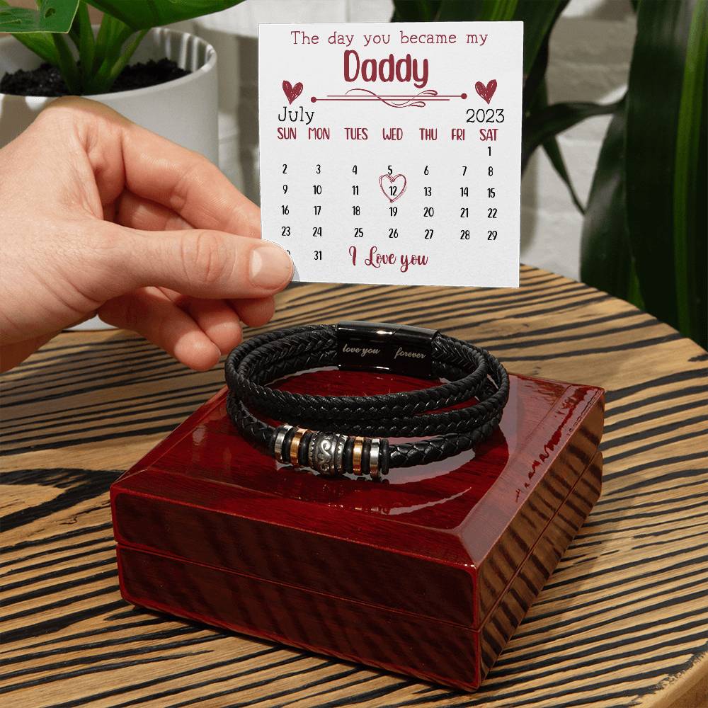 Daddy To Be Bracelet - First Time Dad Father's Day - Soon To Be Dad - Baby Shower - Expectant Dad - New Dad Gift From Wife
