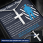 Police Officer's Prayer Engraved Necklace Gift