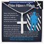 Police Officer's Prayer Engraved Necklace Gift