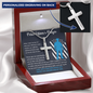 Police Officer's Prayer Engraved Necklace Gift