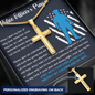 Police Officer's Prayer Engraved Necklace Gift