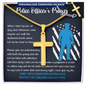Police Officer's Prayer Engraved Necklace Gift