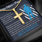 Police Officer's Prayer Engraved Necklace Gift