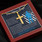 Police Officer's Prayer Engraved Necklace Gift