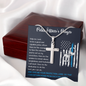 Police Officer's Prayer Cross Necklace - NO engraving