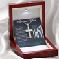 Police Officer's Prayer Cross Necklace - NO engraving
