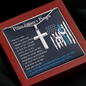 Police Officer's Prayer Cross Necklace - NO engraving