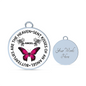 Butterflies Are The Heaven Sent Kisses Of An Angel Pendant Necklace (Circle) - Freedom Look