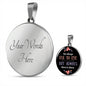 Husband For Wife Engraved Pendant Necklace Jewelry Gift