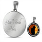 Firefighter Mom Dad Son Engraved Pendant Necklace Jewelry Gift