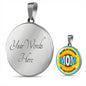 Sunshine Mom Mother’s Day Sunflower Engraved Pendant Necklace Jewelry Gift