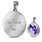 Butterfly Necklace And Bangle With Personalized Message - Freedom Look