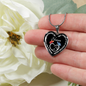 When A Butterfly Appears In My Yard It's A Visitor From Heaven Pendant Necklace