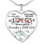 Grandpa's Little Girl - Granddaughter Necklace Gift for Christmas 2019
