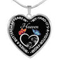 When A Butterfly Appears In My Yard It's A Visitor From Heaven Pendant Necklace Only