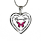 Butterflies Are The Heaven Sent Kisses Of An Angel Luxury Bangle And Necklace - Freedom Look