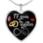 17 Years Anniversary Luxury Heart Silver Necklace - 2