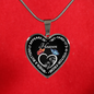 When A Butterfly Appears In My Yard It's A Visitor From Heaven Pendant Necklace