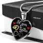 56 Years Anniversary Luxury Heart Silver Necklace - Freedom Look