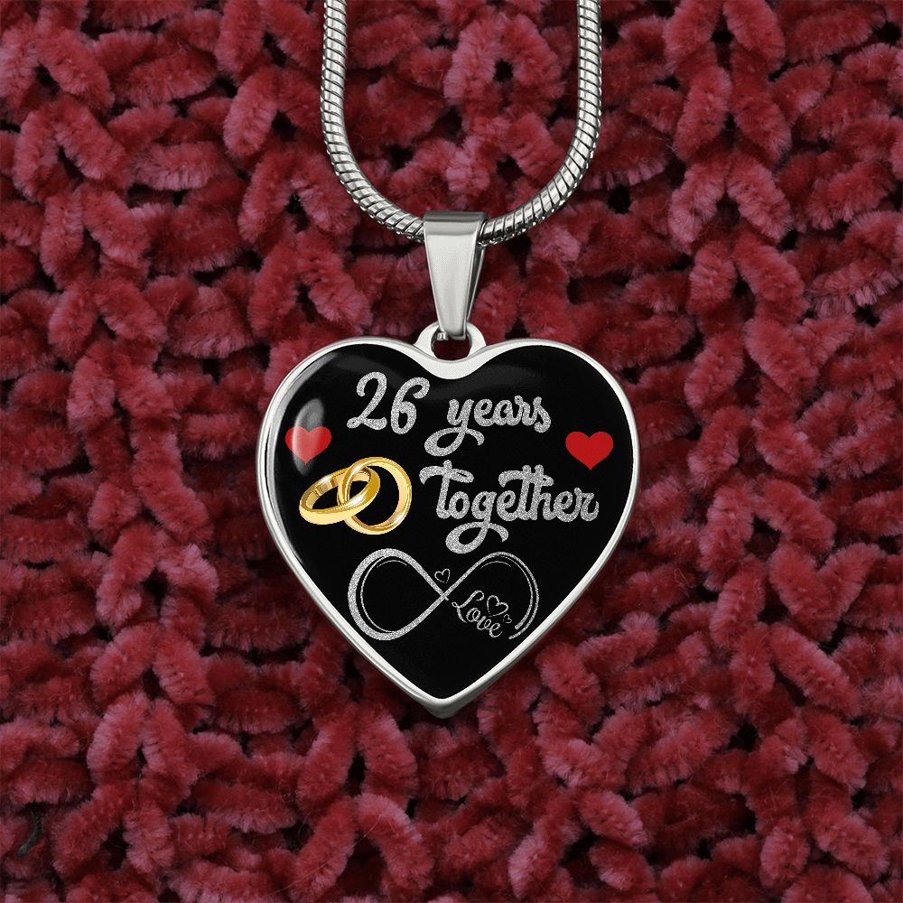 Personalized Engraved 26th Wedding Anniversary Gift For Her, Married 26 Years Personalized Engraved 26th Wedding Anniversary Gift For Her, Married 26 Years