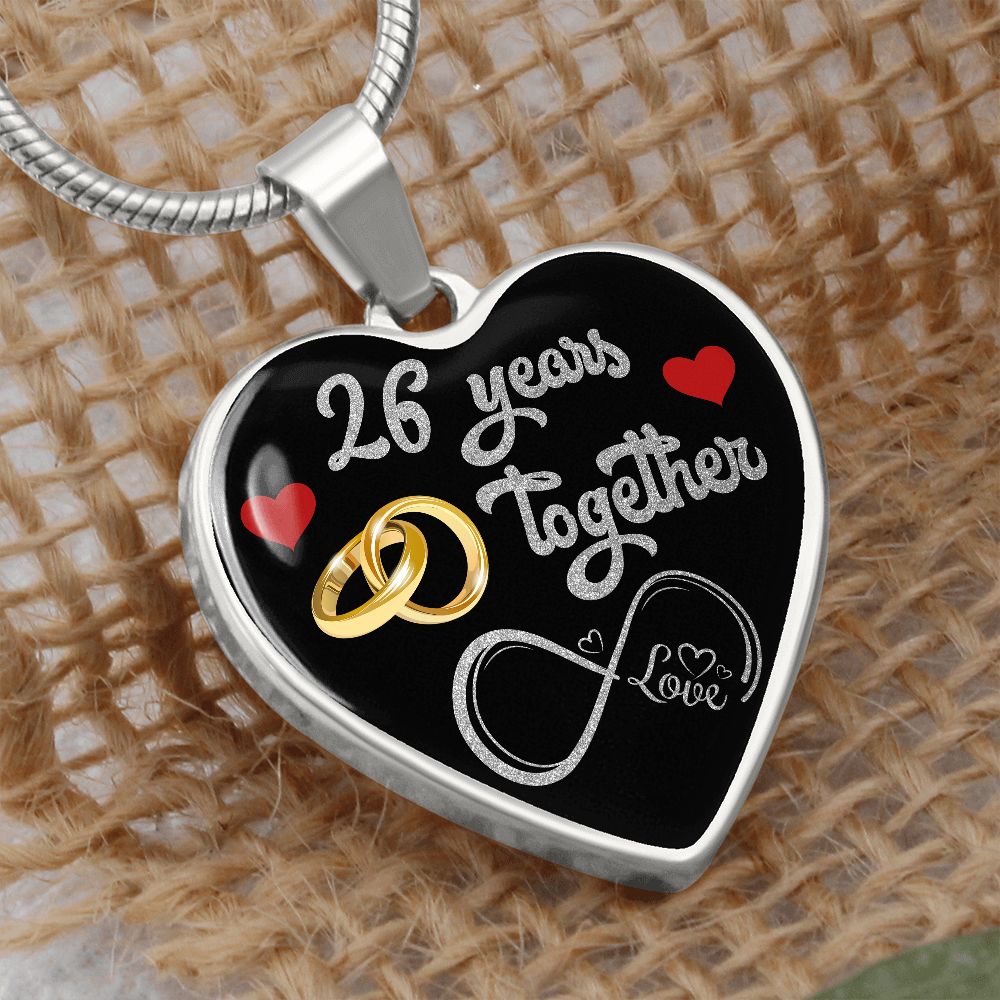 Personalized Engraved 26th Wedding Anniversary Gift For Her, Married 26 Years Personalized Engraved 26th Wedding Anniversary Gift For Her, Married 26 Years