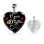 11 Years Anniversary Luxury Heart Silver Necklace - Freedom Look