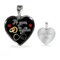 34 Years Anniversary Luxury Heart Silver Necklace - Freedom Look