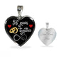 56 Years Anniversary Luxury Heart Silver Necklace - Freedom Look