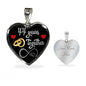 44 Years Anniversary Luxury Heart Silver Necklace - Freedom Look
