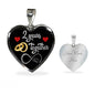 2 Year Anniversary Luxury Heart Necklace (Silver) - Freedom Look