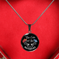 Keep Calm And Love Butterflies Circle Pendant Necklace And Bangle - Freedom Look
