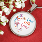 Live Life Love Butterfly Necklace And Bangle - Made in USA - Freedom Look