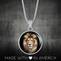 Realistic Lion Head Charm Necklace & Bangle