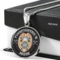 Firefighter's Mom Luxury Necklace (Silver Badge) - Freedom Look