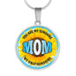 Sunshine Mom Mother’s Day Sunflower Engraved Pendant Necklace Jewelry Gift