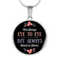 Husband For Wife Engraved Pendant Necklace Jewelry Gift