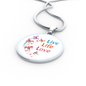 Live Life Love Butterfly Necklace And Bangle - Made in USA - Freedom Look