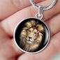 Realistic Lion Head Charm Necklace & Bangle