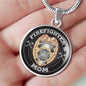 Firefighter's Mom Luxury Necklace (Silver Badge) - Freedom Look