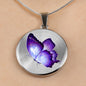 Butterfly Necklace And Bangle With Personalized Message - Freedom Look