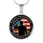 Father Veteran USA For Daughter Engraved Pendant Necklace Jewelry Gift
