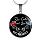Keep Calm And Love Butterflies Circle Pendant Necklace And Bangle - Freedom Look