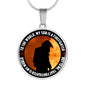Firefighter Mom Dad Son Engraved Pendant Necklace Jewelry Gift