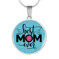 Best Mom Mother’s Day Family Engraved Pendant Necklace Jewelry Gift