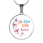 Live Life Love Butterfly Necklace And Bangle - Made in USA - Freedom Look
