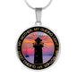 Mom Mother’s Day Lighthouse Engraved Pendant Necklace Jewelry Gift